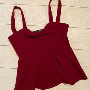SHEIN cranberry top